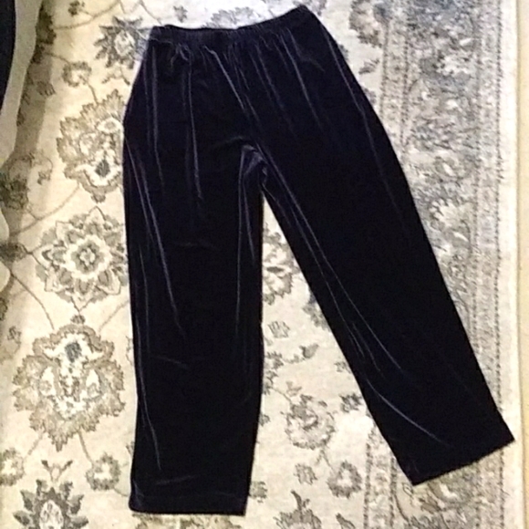 Stretch velvet pants from Coldwater Creek, VGUC - Picture 1 of 6
